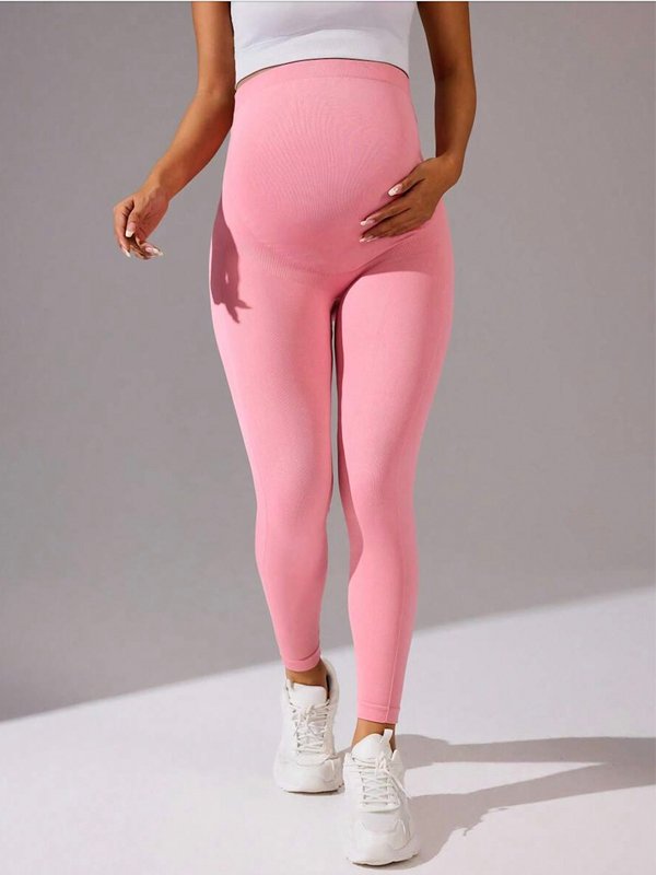 Seamless Maternity High-Waisted Leggings