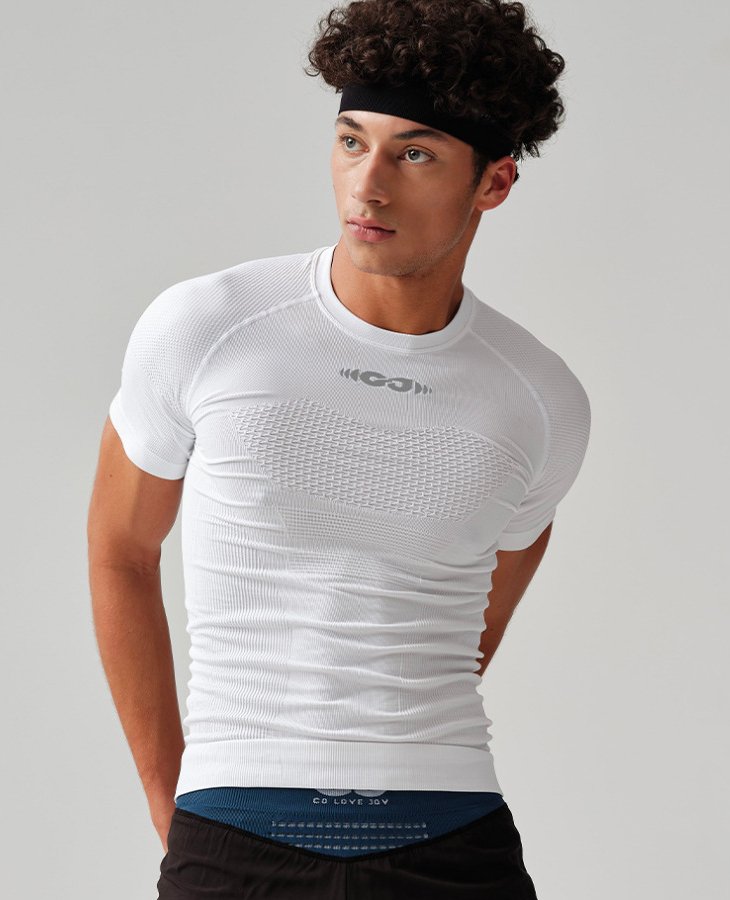 Wholesale Men’s Seamless Compression Sports T-Shirt